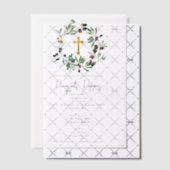 Griechisch-orthodoxe Weihnachtsfeier Taufe Lebensg Pergament Einladungen (Versetzt (Einladung))