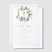 Griechisch-orthodoxe Weihnachtsfeier Taufe Lebensg Pergament Einladungen (Versetzt)