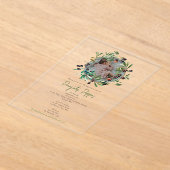 Griechisch-orthodoxe Weihnachtsfeier Taufe Oliven Acryleinladungen (Ablage )