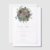 Griechisch-orthodoxe Weihnachtsfeier Taufe Oliven Pergament Einladungen (Versetzt)