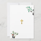 Griechisch-orthodoxe Weihnachtsfeier Taufkirche Einladung (Rückseite)