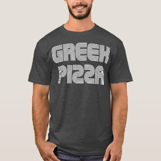 Griechisch Pizza Vintag Retro 70er 80er Funny T-Shirt