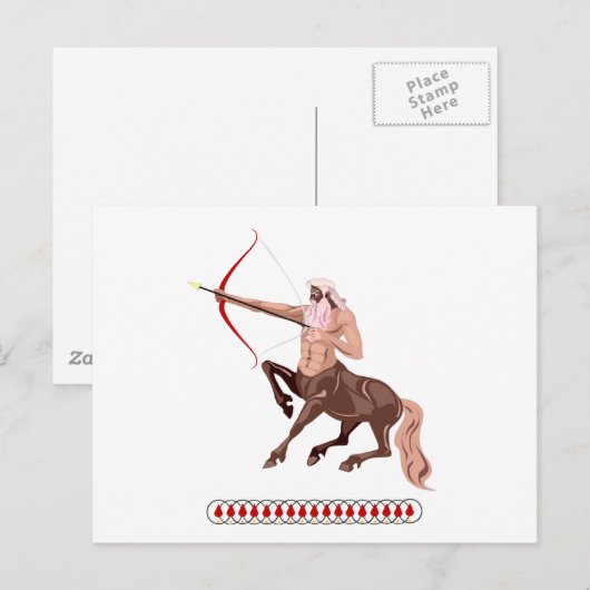 Griechisch Postkarte (Vorne/Hinten)