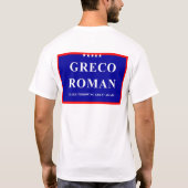 Griechisch-romanischer Wrestling T-Shirt (Rückseite)