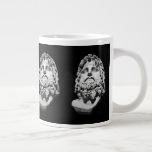 Griechisch-römische Marmorbüste klassisch Schwarz- Jumbo-Tasse