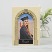 Griechisch-römisches Bogen-Fotodesign Abschlussanz Ankündigung (Stehend Vorderseite)