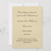 Griechisch-römisches Bogen-Fotodesign Abschlussanz Ankündigung (Rückseite)