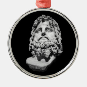 Griechisch-römisches Brustbild Ornament Aus Metall