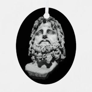 Griechisch-römisches Brustbild Ornament Aus Metall