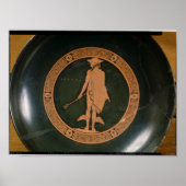 Griechisch-rote Tasse, die den Gott Hermes darstel Poster (Vorne)