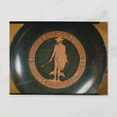 Griechisch-rote Tasse, die den Gott Hermes darstel Postkarte (Vorderseite)