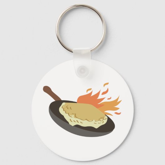 Griechisch Saganaki Schlüsselanhänger (Vorderseite)