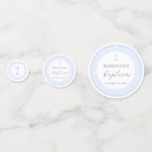 Griechisch-Schlüsselblauer Taufe Konfetti (Vorderseiten)