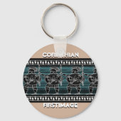 Griechisch-Schwarze Uhr Schlüsselanhänger (Vorderseite)