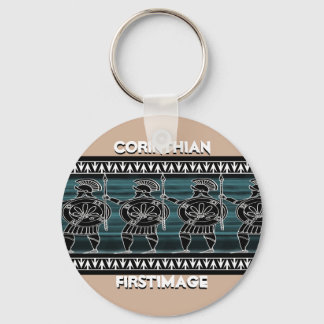 Griechisch-Schwarze Uhr Schlüsselanhänger