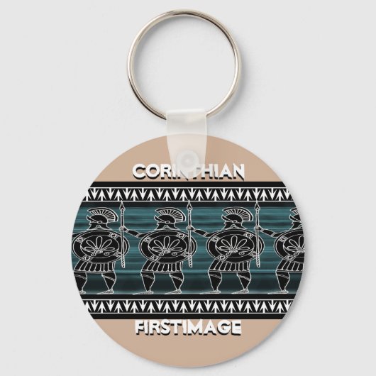 Griechisch-Schwarze Uhr Schlüsselanhänger (Vorderseite)