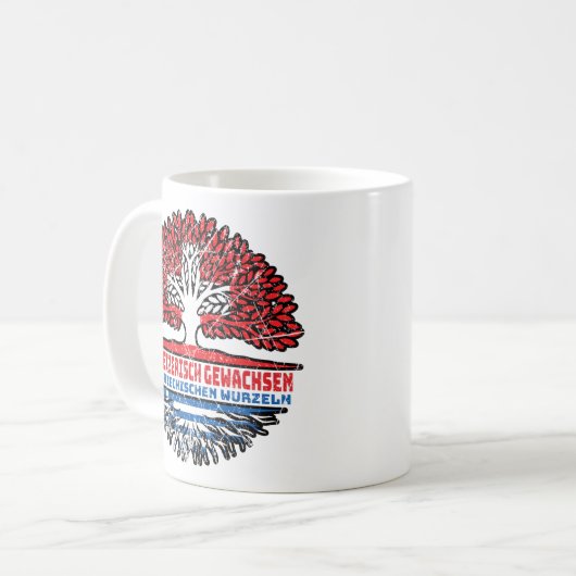 Griechisch Schweizer Kaffeetasse (Vorderseite Links)