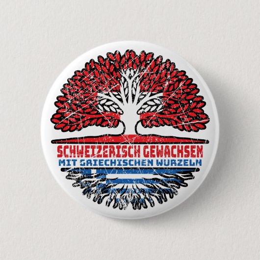 Griechisch Schweizer Schweiz Griechenland Button (Vorderseite)