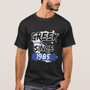 Griechisch seit 1985 Griechenland Karte Griechisch T-Shirt