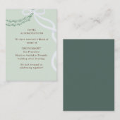 Griechisch Stefana Begleitkarte (Vorne/Hinten)