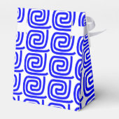 Griechisch Traditional Blue White Meander Personal Geschenkschachtel (Rückseite)