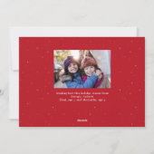 Griechisch und Englisch Frohe Weihnachten zwei Fot (Rückseite)