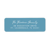 Griechisch-weiße Rücksendeadresse (Vorne)