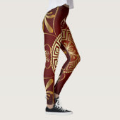 Griechisch-wichtige Leggings Burgund (Rechts)