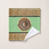 Griechisch-Wiedergeburt Medusa Badhandtuch Set (Waschlappen)