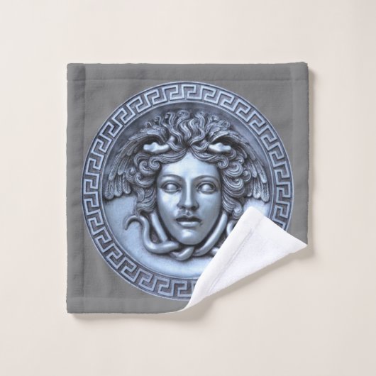 Griechisch-Wiedergeburt Medusa Badhandtuch Set (Waschlappen)