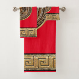 Griechisch-Wiedergeburt Medusa Badhandtuch Set