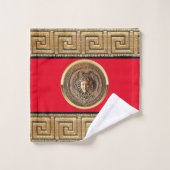 Griechisch-Wiedergeburt Medusa Badhandtuch Set (Waschlappen)