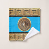 Griechisch-Wiedergeburt Medusa Badhandtuch Set (Waschlappen)