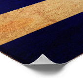 griechisch-zyprische Flagge Poster (Ecke)