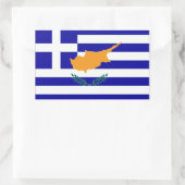 griechisch-zyprische Flagge Rechteckiger Aufkleber (Tasche)