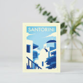 Griechische Ägäische Insel Santorini Poster Postkarte (Stehend Vorderseite)