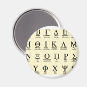 griechische Alphabet-Geschenke Magnet (Vorderseite/Rückseite)
