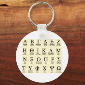 griechische Alphabet-Geschenke Schlüsselanhänger (Vorderseite)