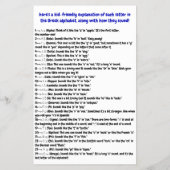 Griechische Alphabet-Handouts | Flyer des Sprachen (Hinten)