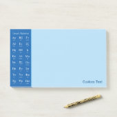 Griechische Alphabet-Post-it-Notizen Post-it Klebezettel (Auf Schreibtisch)