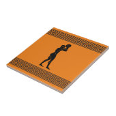 Griechische Athlete Basketball Keramik Tile Fliese (Seite)
