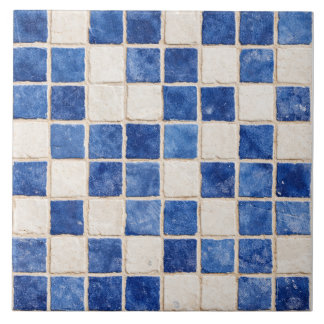 Griechische blaue Mosaik-Quadrate Keramikfliese
