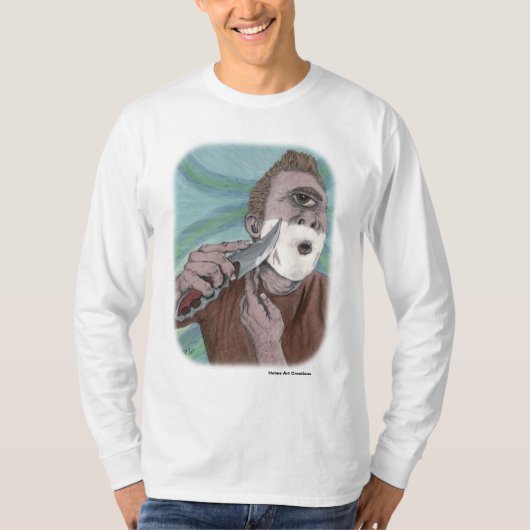 Griechische Cyclops Knife Shave Fantasy Art Shirts (Vorderseite)