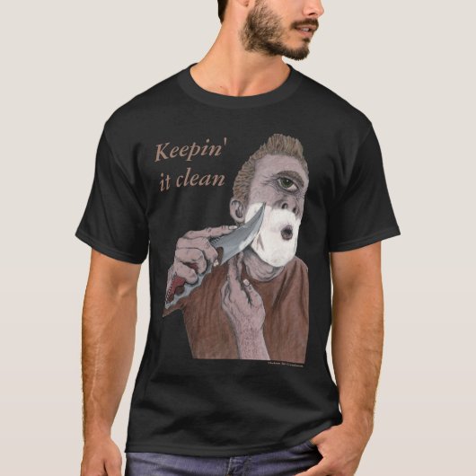 Griechische Cyclops Knife Shave Fantasy Art Shirts (Vorderseite)