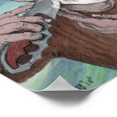 Griechische Cyclops Knife Shave Fantasy Wall Art P Poster (Ecke)