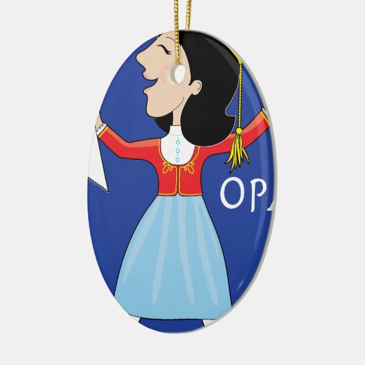 Griechische Dame Dancing Keramik Ornament (Links)