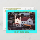 Griechische Destin St. John's Church Luftpostkarte Postkarte (Vorne/Hinten)