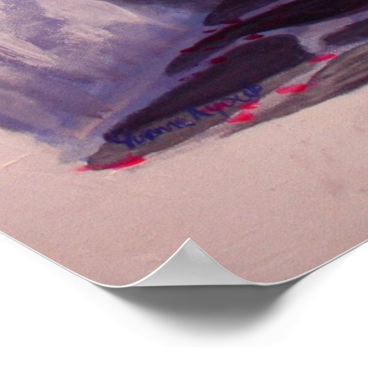 "Griechische Dorfklatschen" (groß) Poster (Ecke)