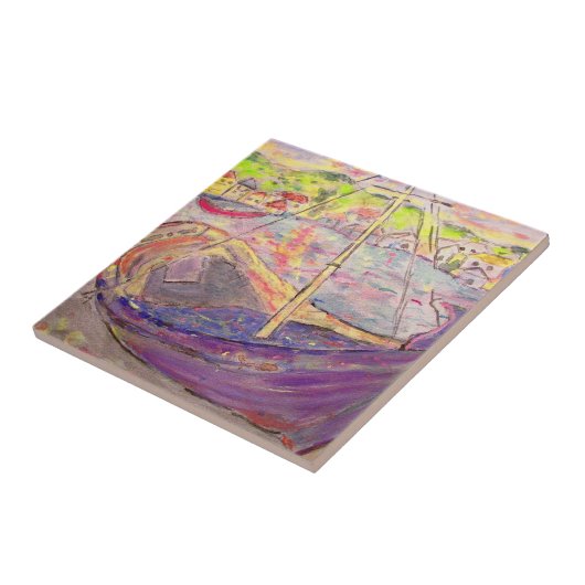 griechische Dorfsonnenbahn Fliese (Seite)