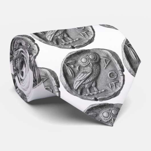 Griechische Eule Krawatte (Gerollt)